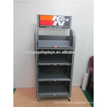 Customized Floor Standing Metal Gift Shop 4-Layer Air Filters Store Retail Display Furniture For Sale